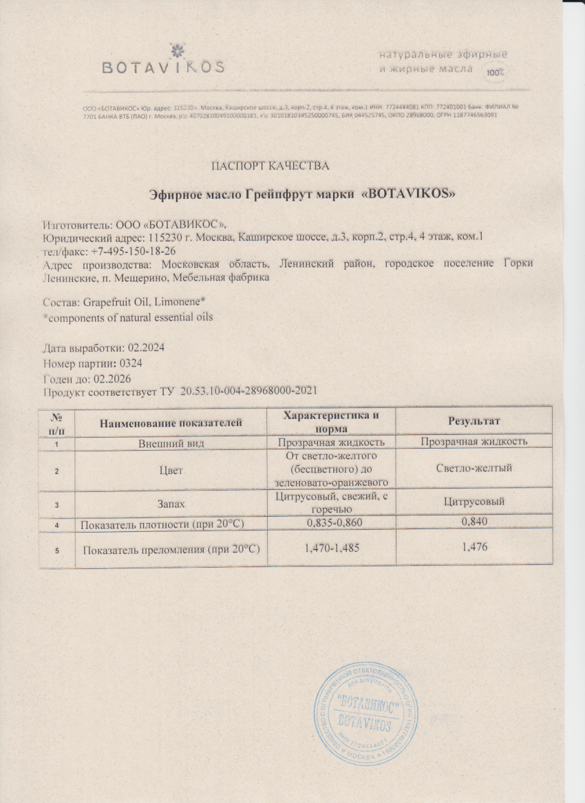 Паспорт №022024